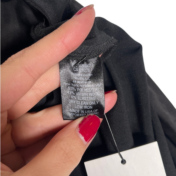 NEW! NIli Lotan 10 Slouchy Drawstring Delancy Wool Pants Paris Drop Crotch Black - Picture 13 of 13